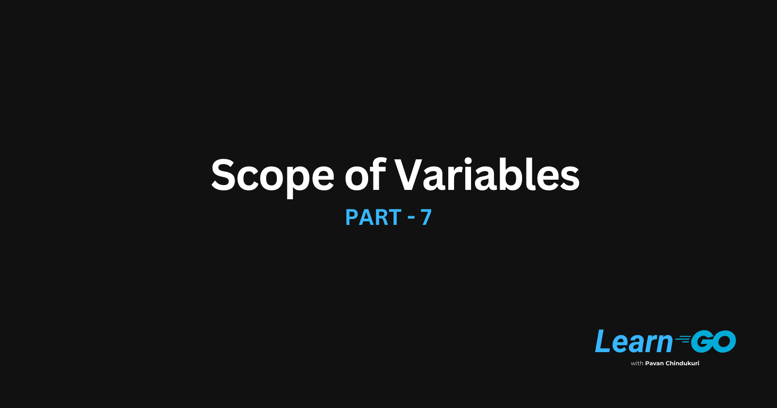 Scope of Variables