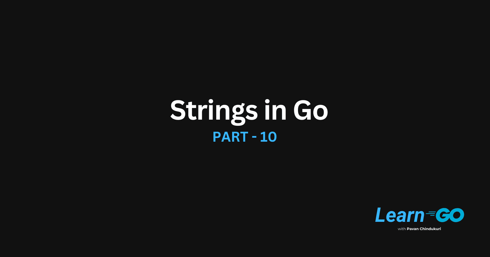 Strings in Go